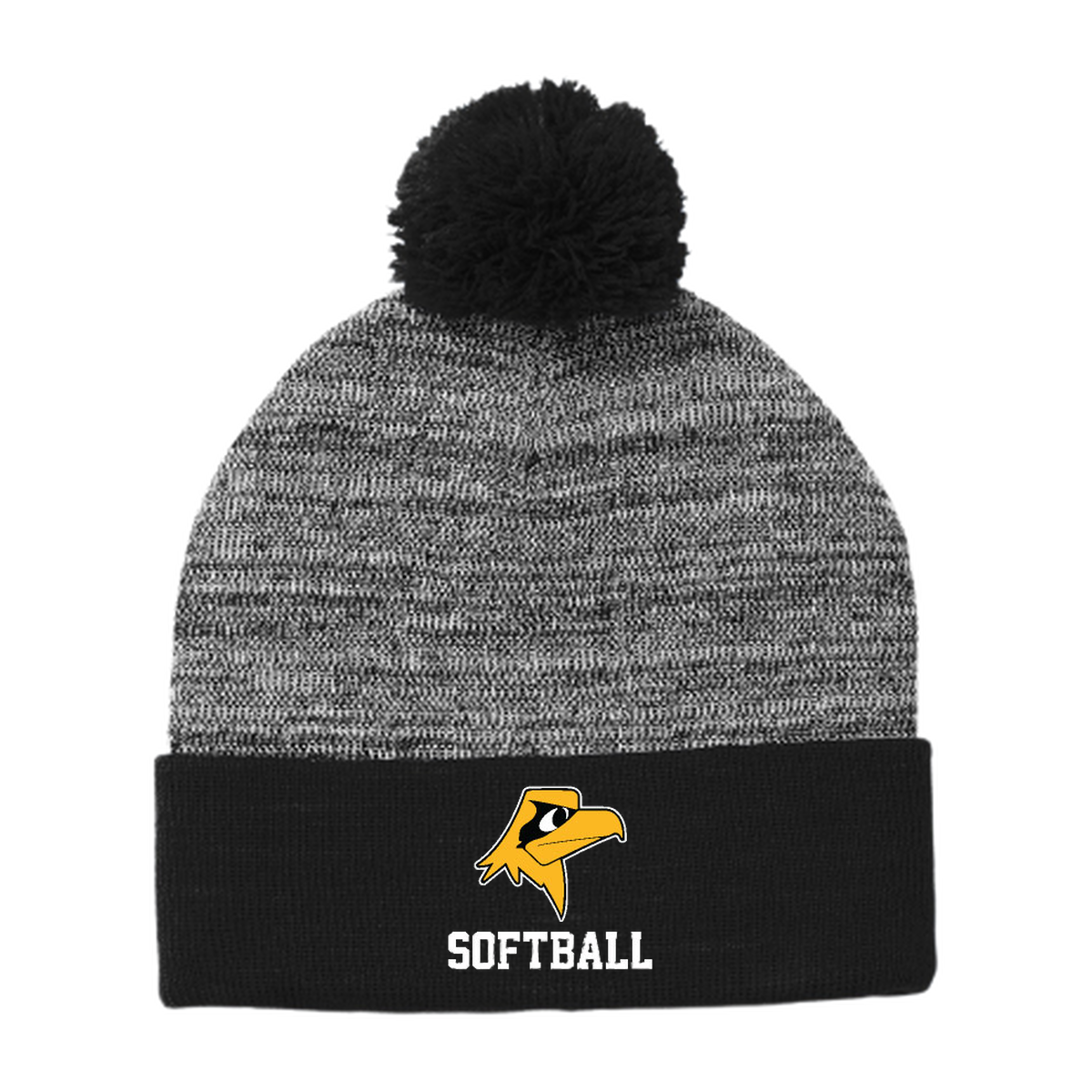 Sport-Tek Heather Pom Pom Beanie