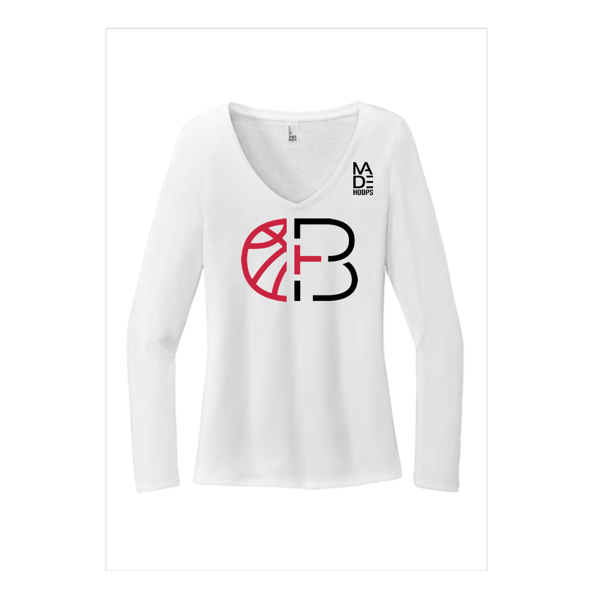 Women's Long Sleeve Tri-Blend V-Neck Tee