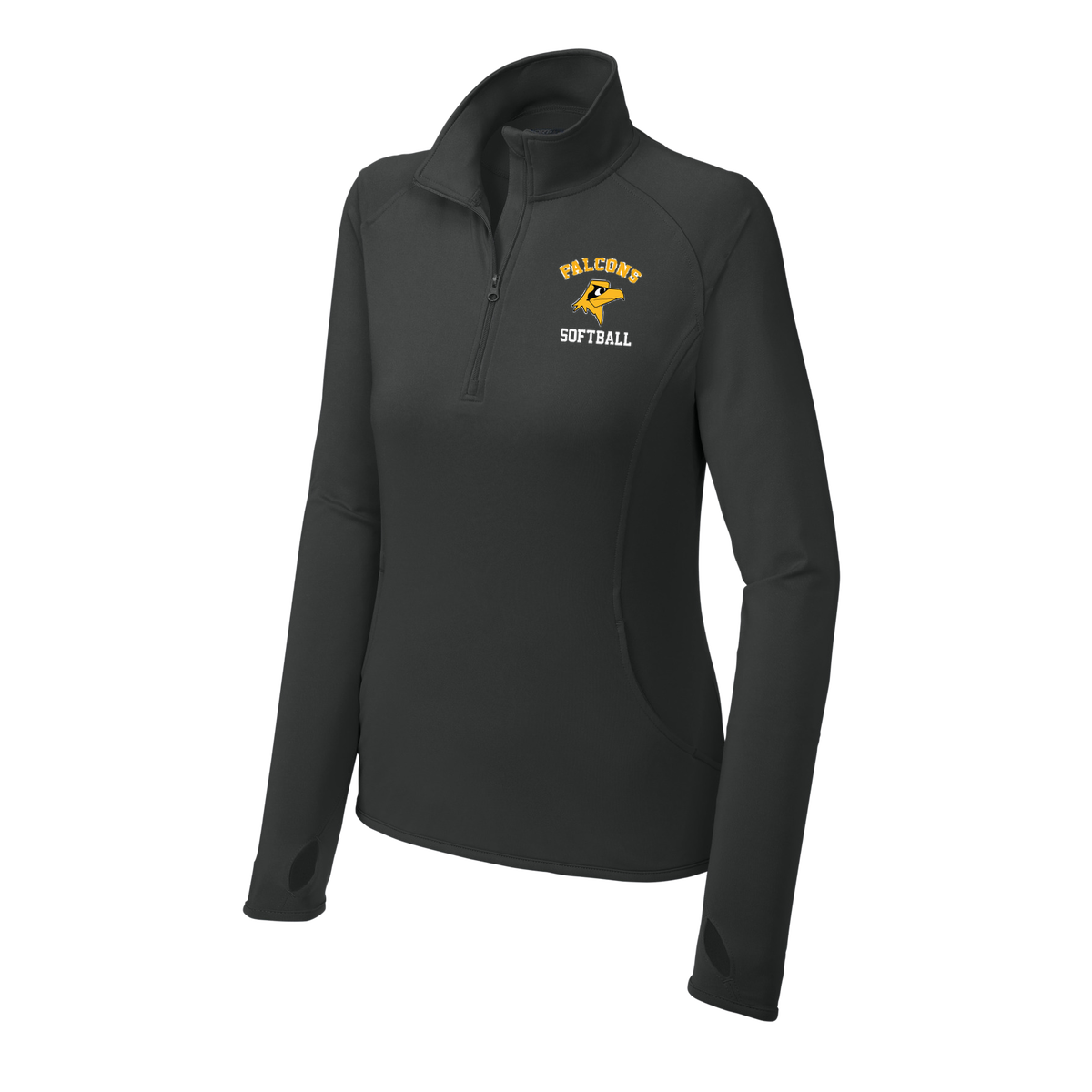 Sport-Tek Ladies Sport-Wick Stretch 1/4-Zip Pullover