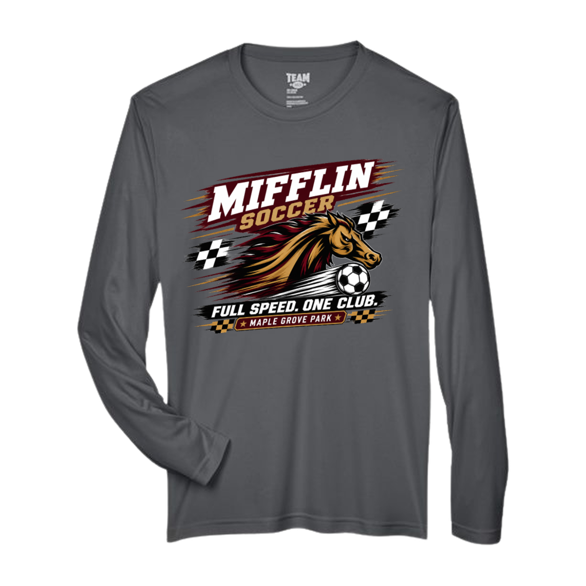 Performance Long Sleeve Tee - MUSTANG