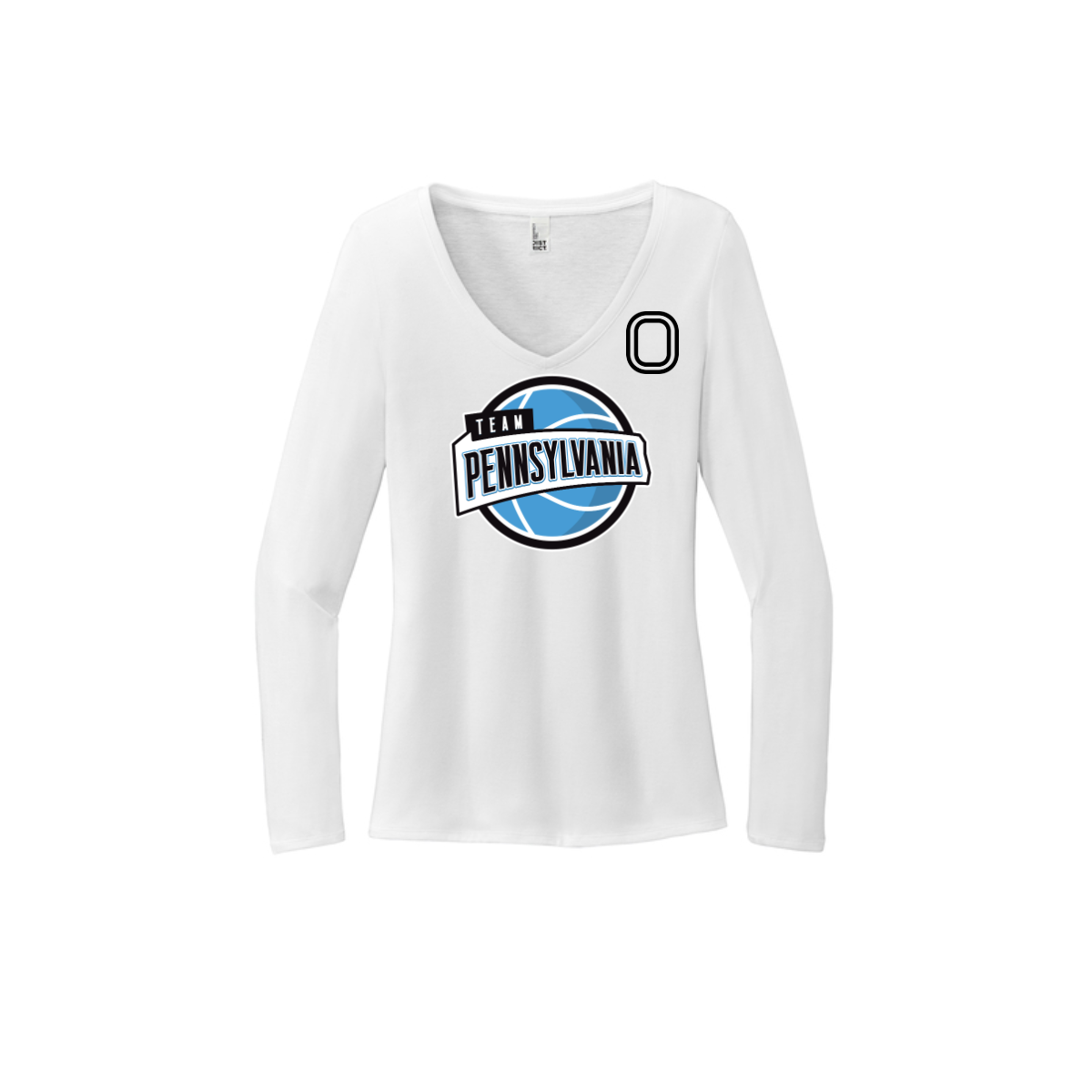 Women's Long Sleeve Tri-Blend V-Neck Tee