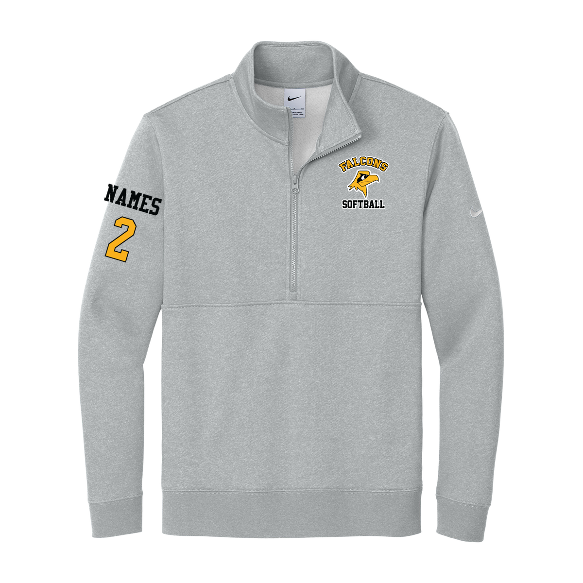 Nike Club Fleece Sleeve Swoosh 1/2-Zip