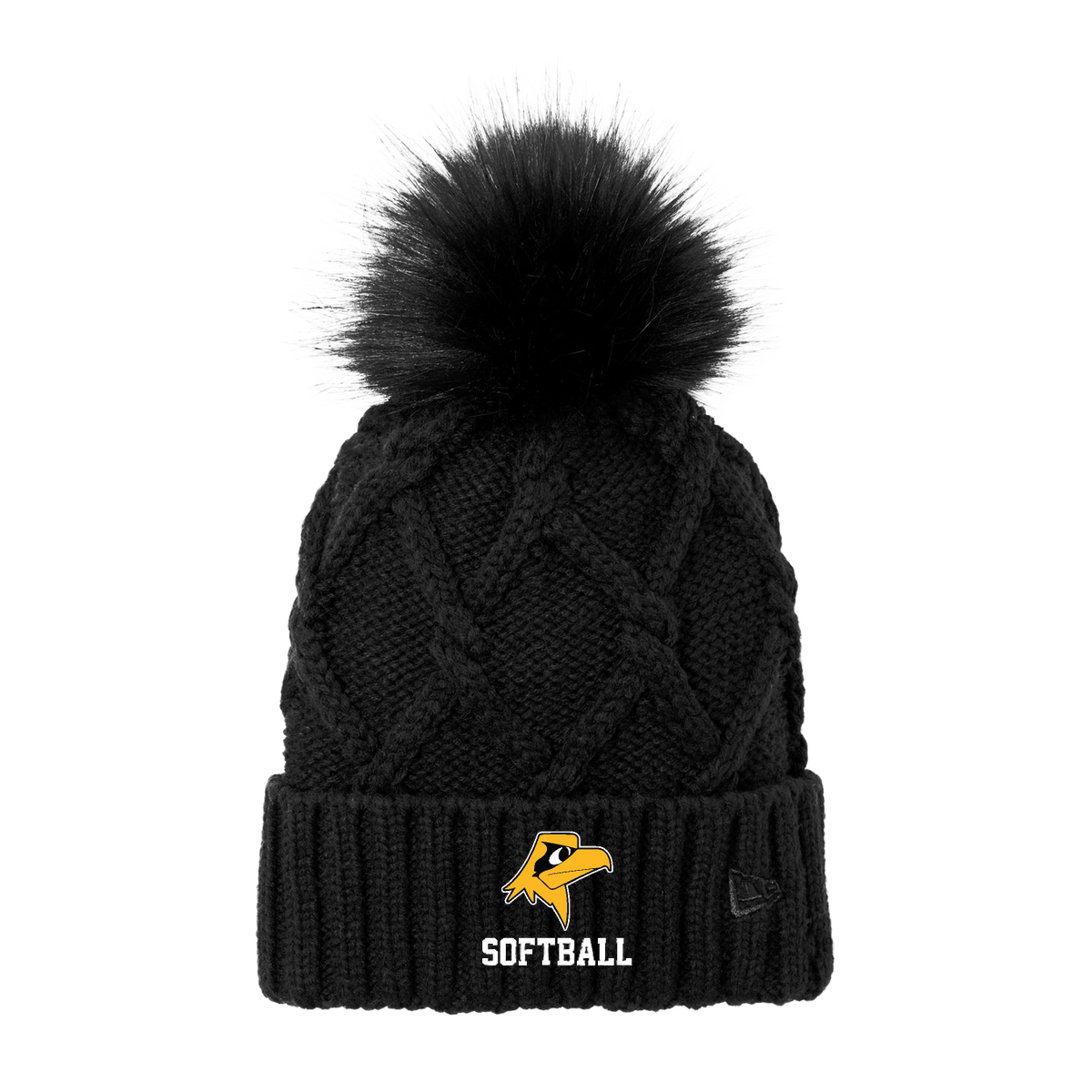 New Era Faux Fur Pom Beanie