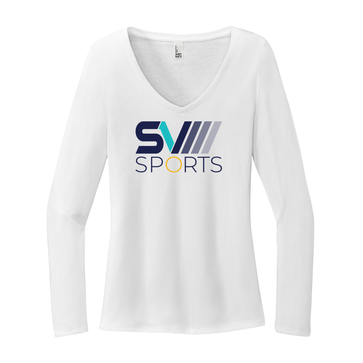 Women's Long Sleeve Tri-Blend V-Neck Tee