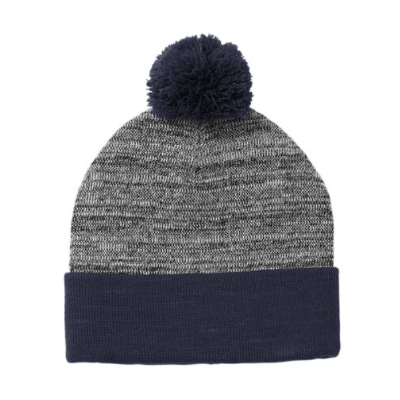 Heather Pom Pom Beanie