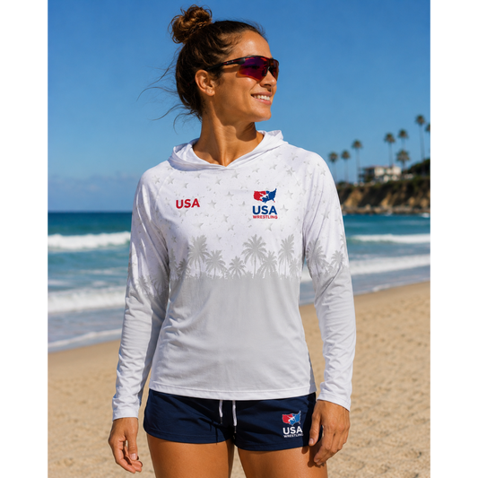 Women's USA Beach Wrestling Rashguard