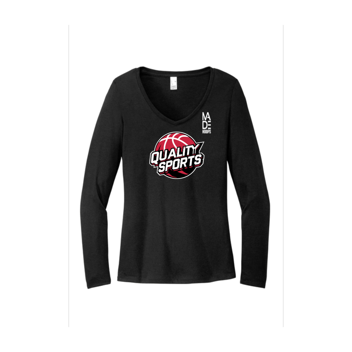Women's Long Sleeve Tri-Blend V-Neck Tee