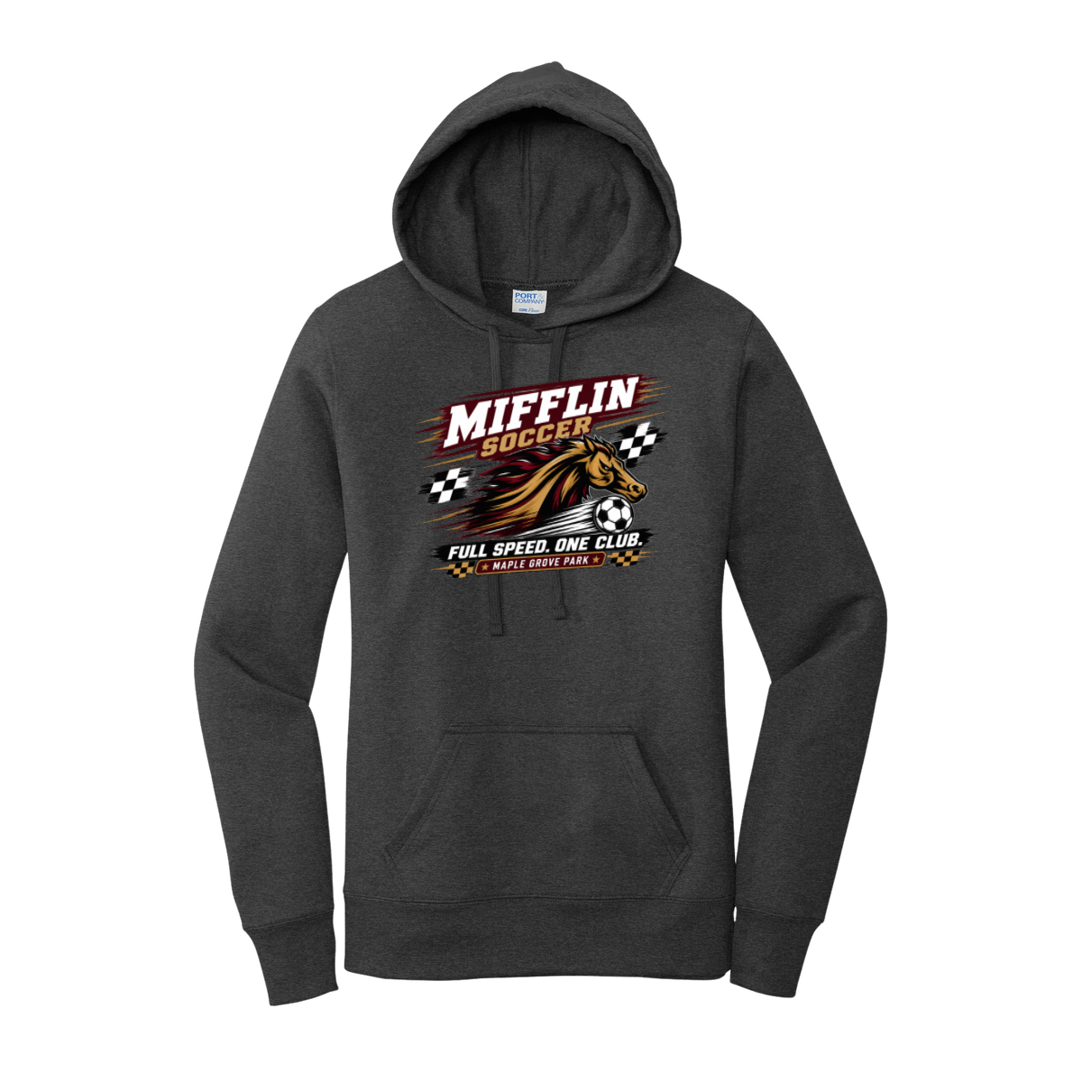 Women's Midweight Hooded Sweatshirt - MUSTANG