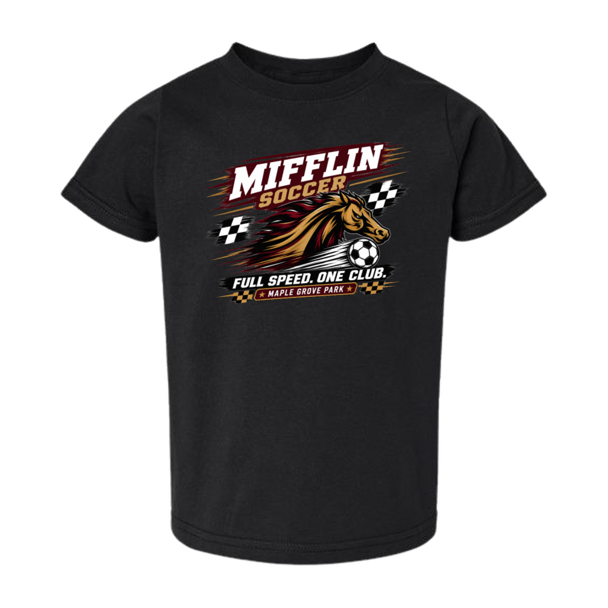 Toddler Cotton Short Sleeve Tee - MUSTANG