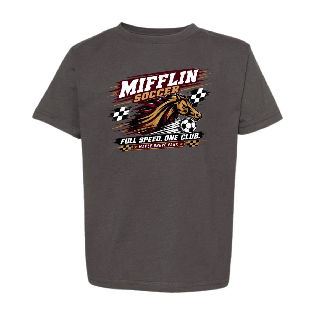 Toddler Cotton Short Sleeve Tee - MUSTANG