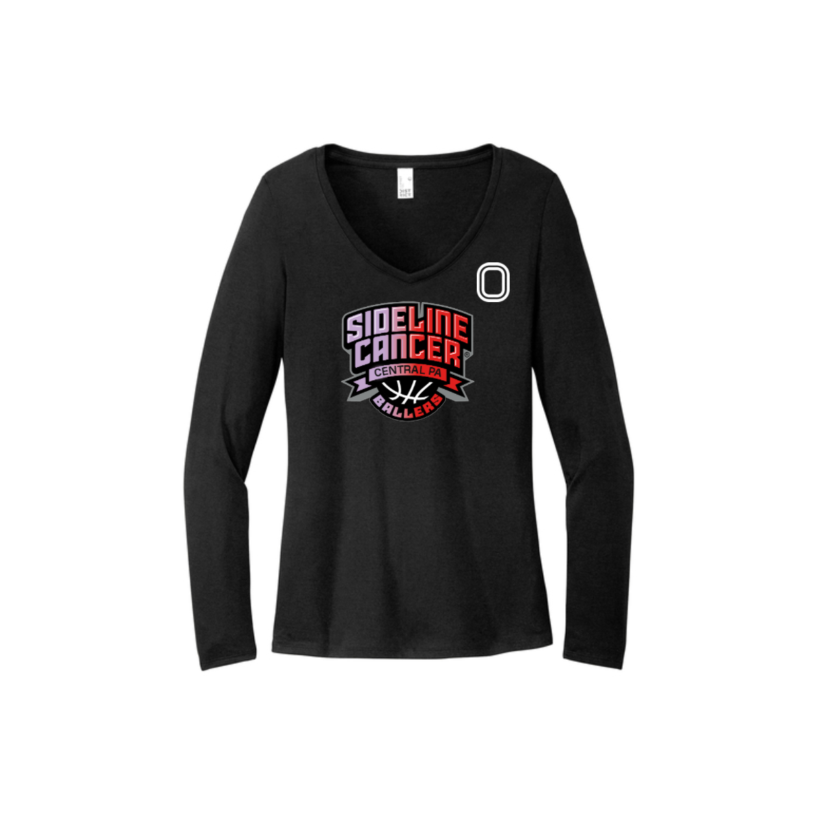 Women's Long Sleeve Tri-Blend V-Neck Tee