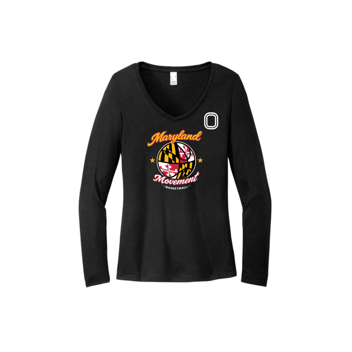 Women's Long Sleeve Tri-Blend V-Neck Tee