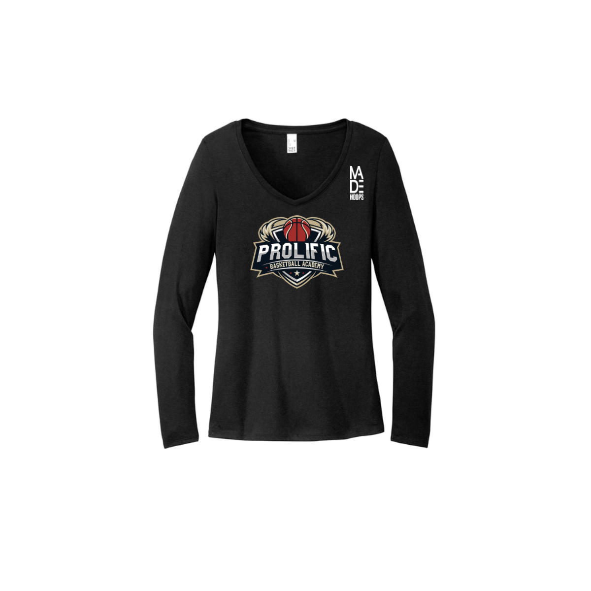 Women's Long Sleeve Tri-Blend V-Neck Tee