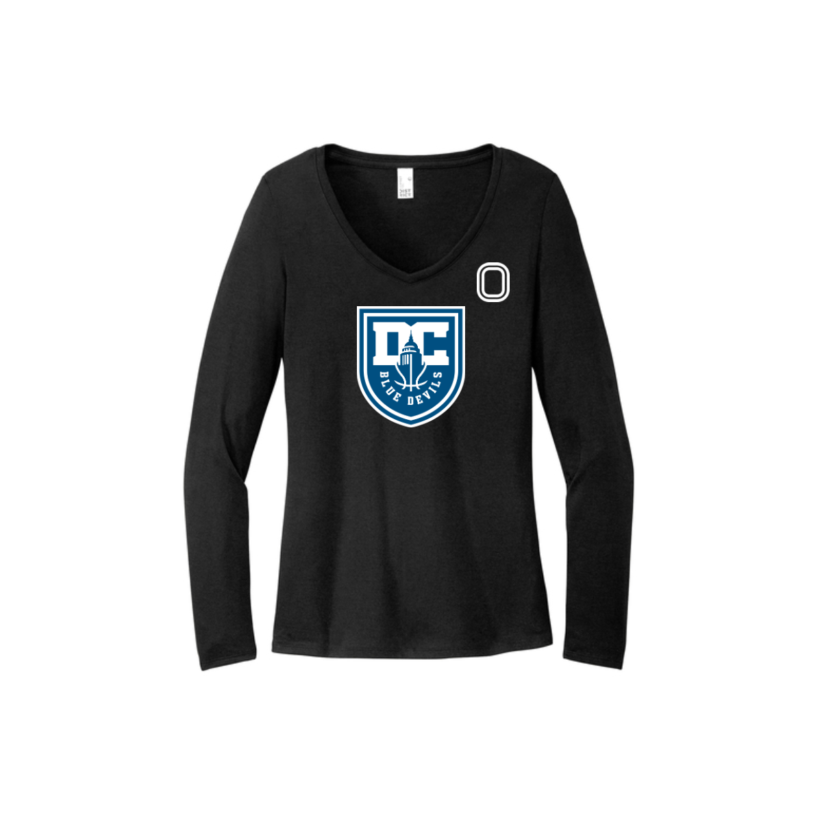 Women's Long Sleeve Tri-Blend V-Neck Tee