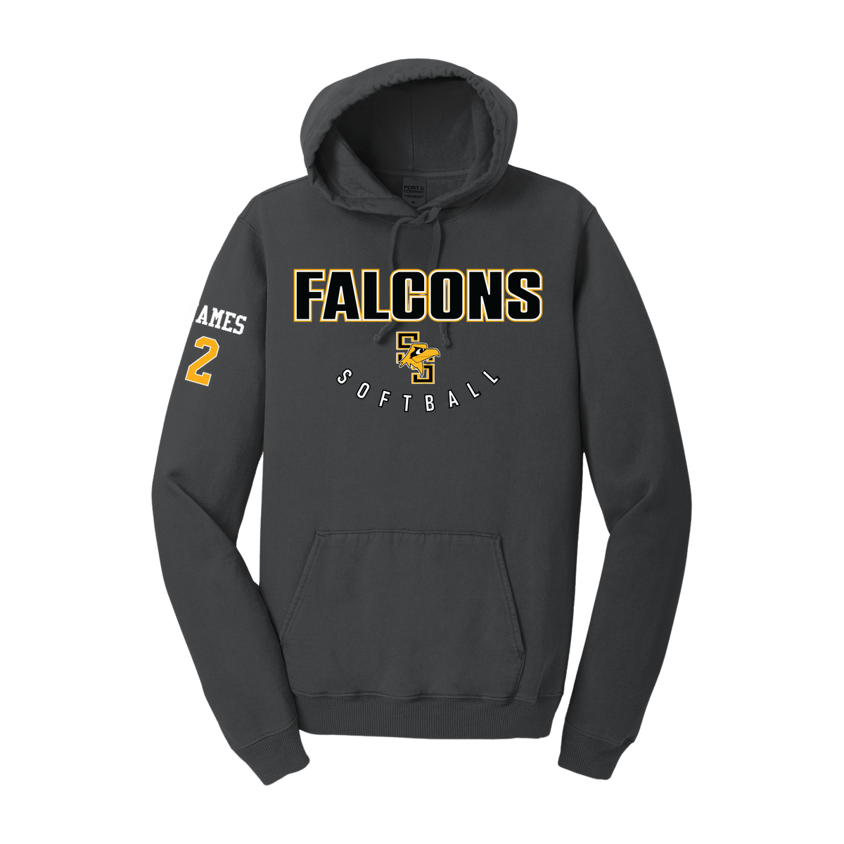 Port & Company Beach Wash Garment-Dyed Pullover Hooded Sweatshirt