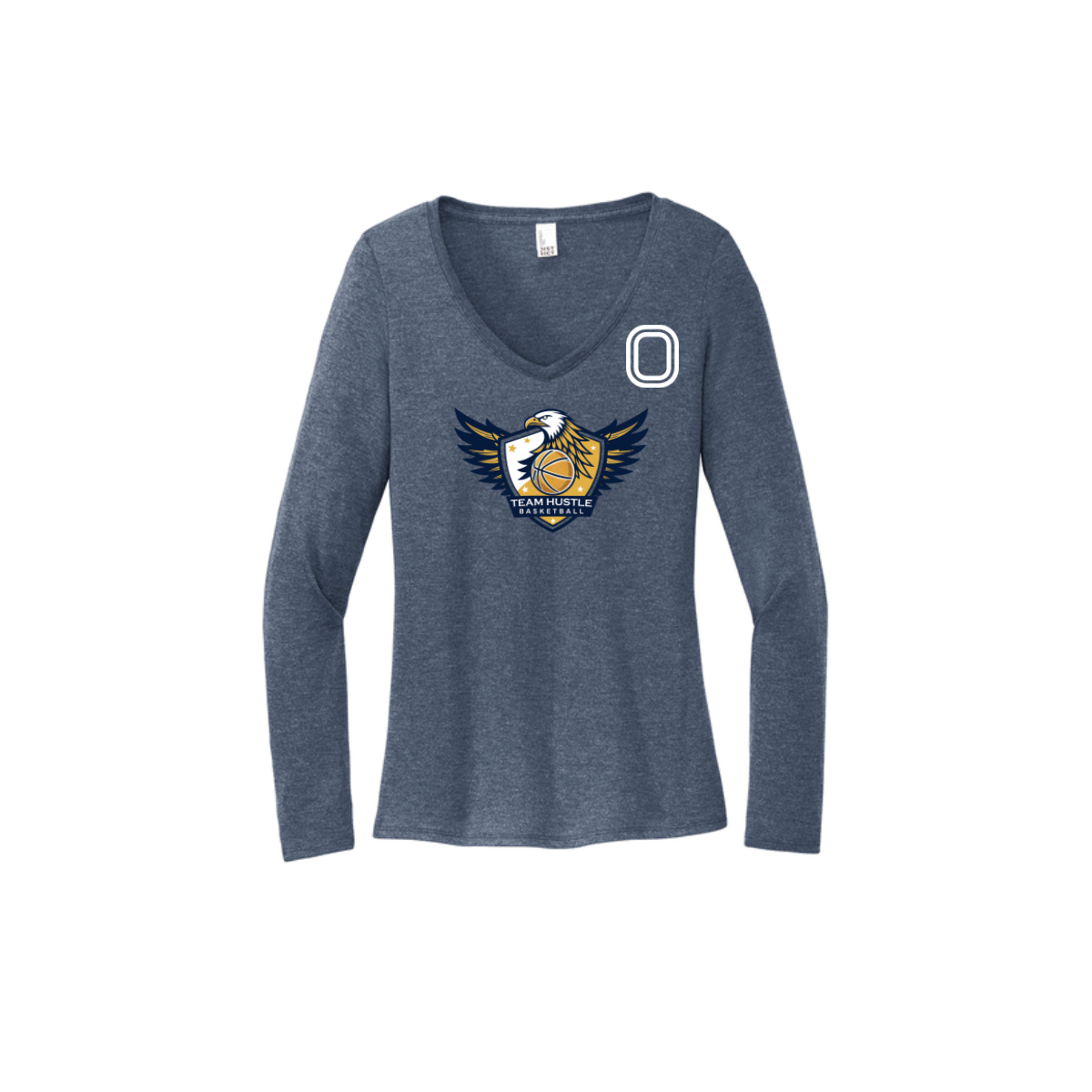 Women's Long Sleeve Tri-Blend V-Neck Tee