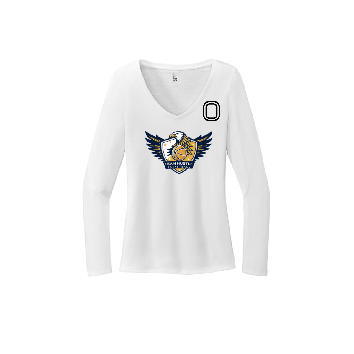 Women's Long Sleeve Tri-Blend V-Neck Tee