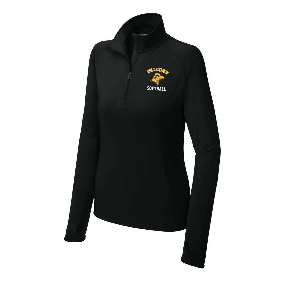 Sport-Tek Ladies Sport-Wick Stretch 1/4-Zip Pullover