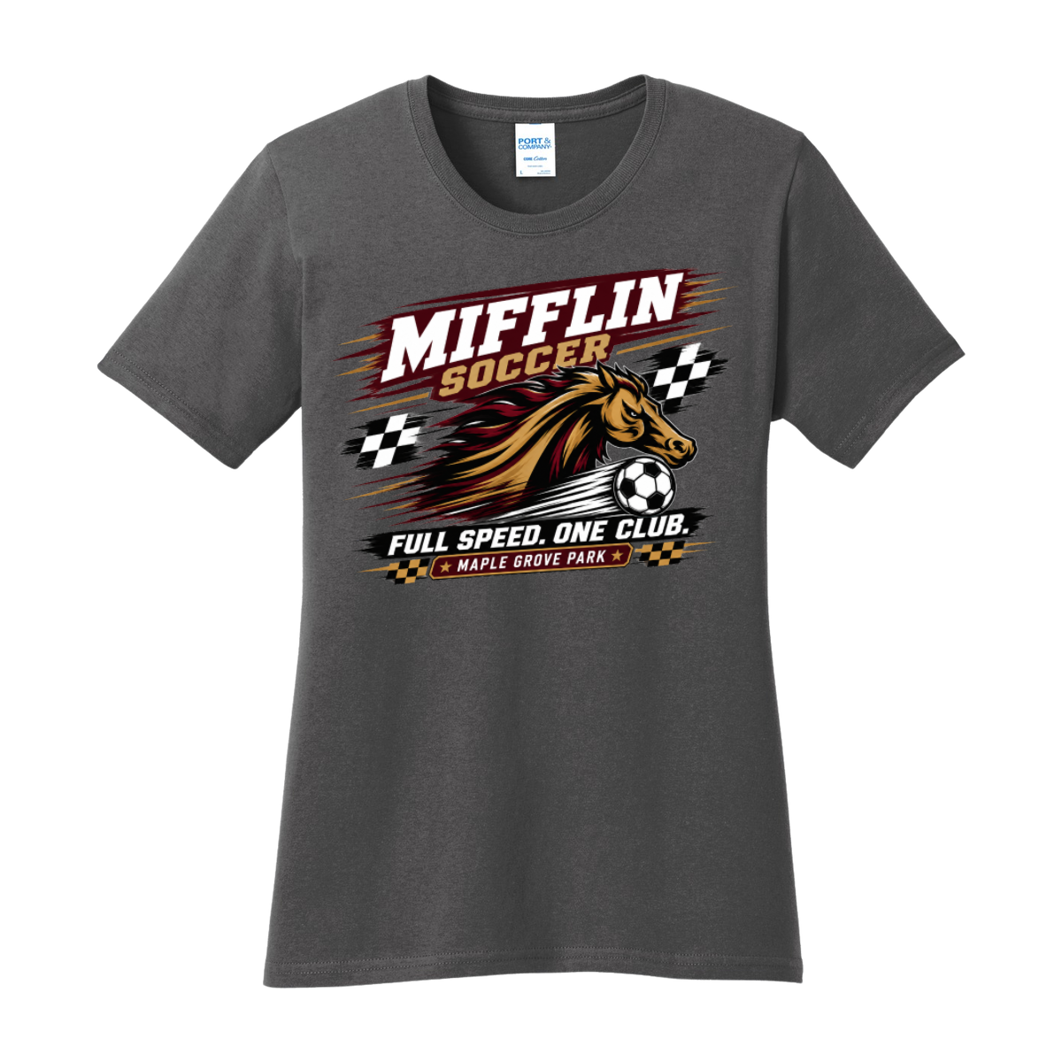 Women's Core Cotton Short Sleeve Tee - MUSTANG