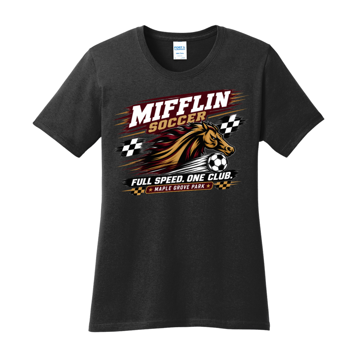 Women's Core Cotton Short Sleeve Tee - MUSTANG