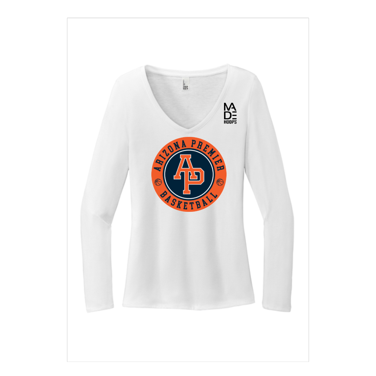 Women's Long Sleeve Tri-Blend V-Neck Tee