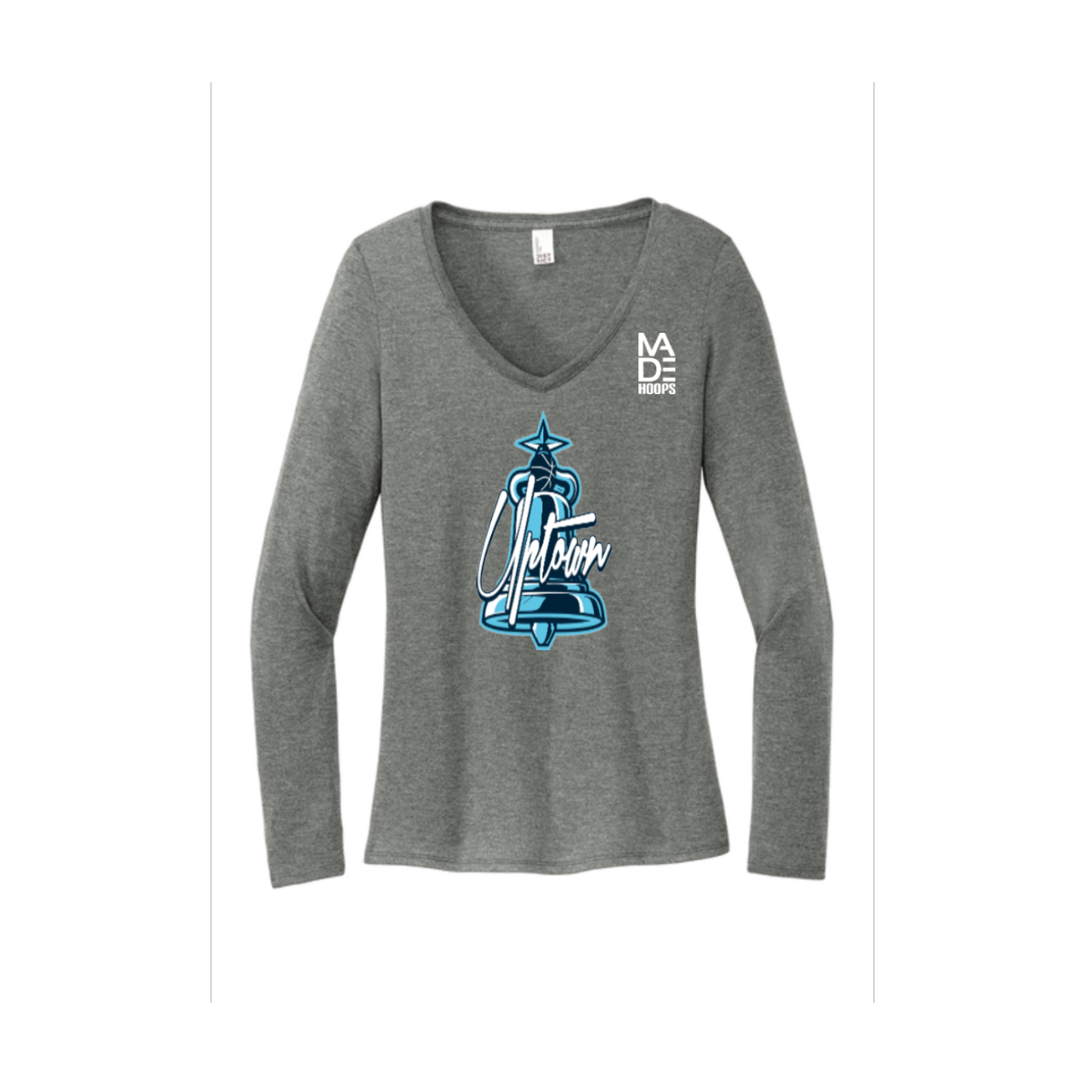 Women's Long Sleeve Tri-Blend V-Neck Tee