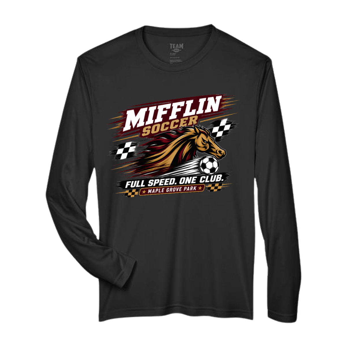Performance Long Sleeve Tee - MUSTANG