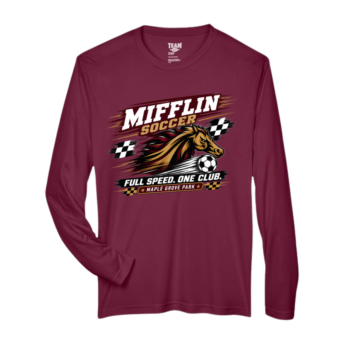 Performance Long Sleeve Tee - MUSTANG