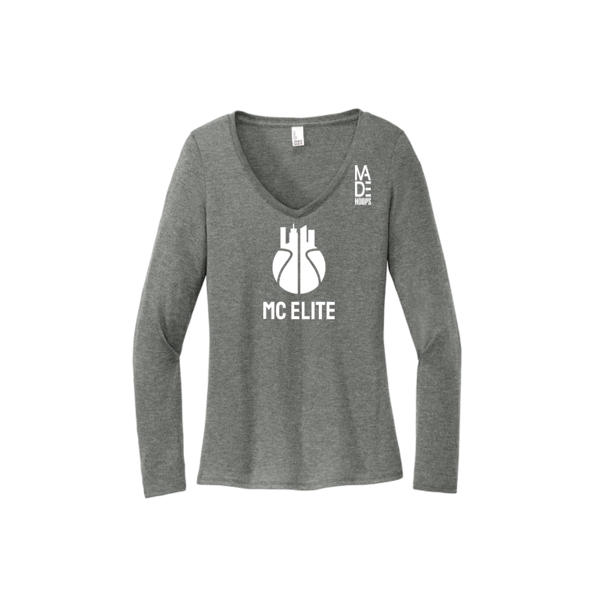Women's Long Sleeve Tri-Blend V-Neck Tee