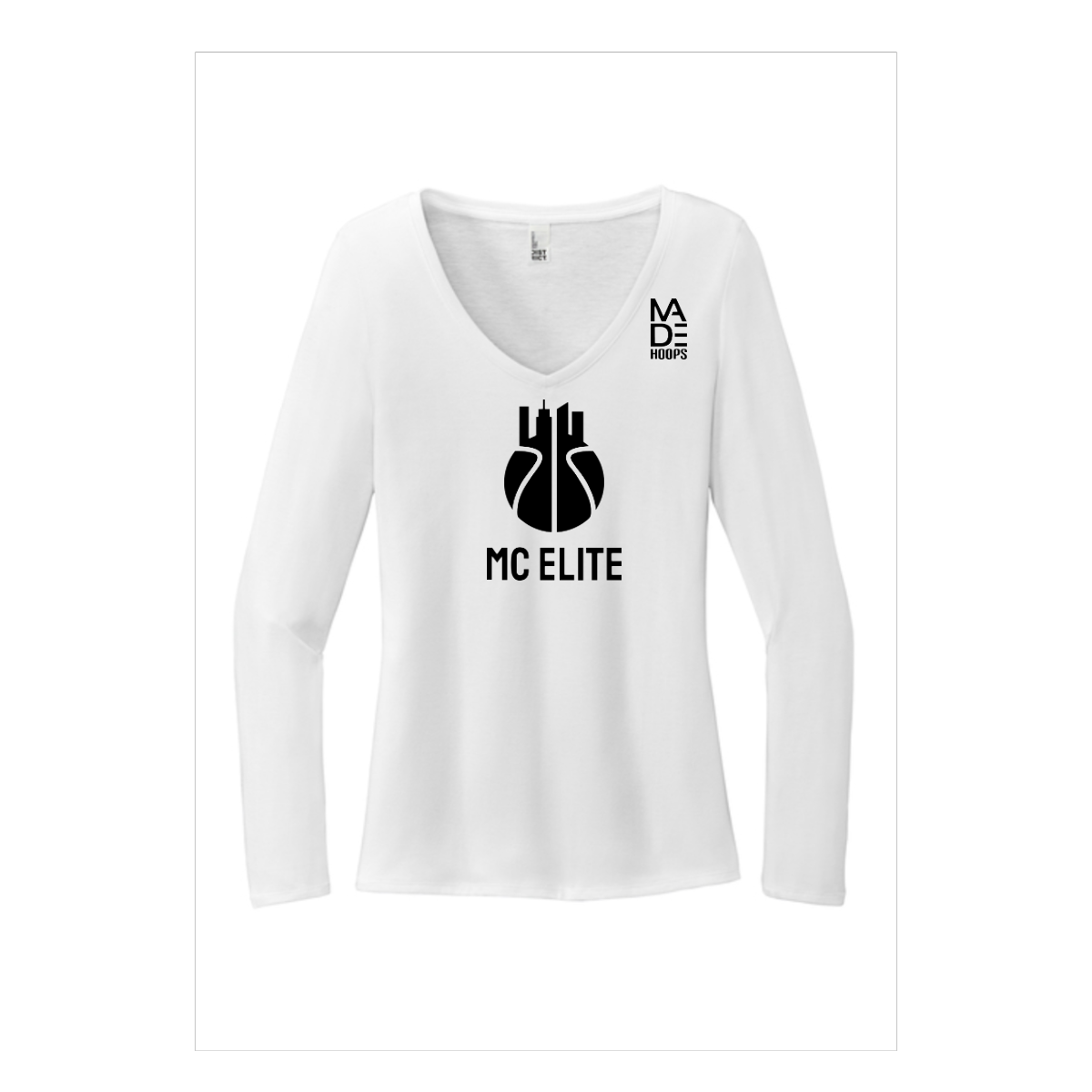 Women's Long Sleeve Tri-Blend V-Neck Tee