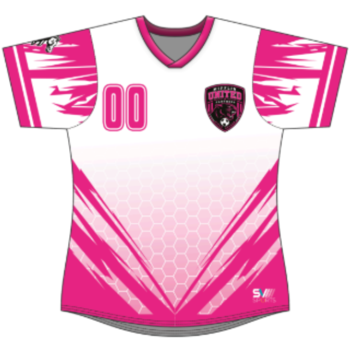 Semi-Fit Laker Neck Set Sleeve Jersey (Womens/Girls)