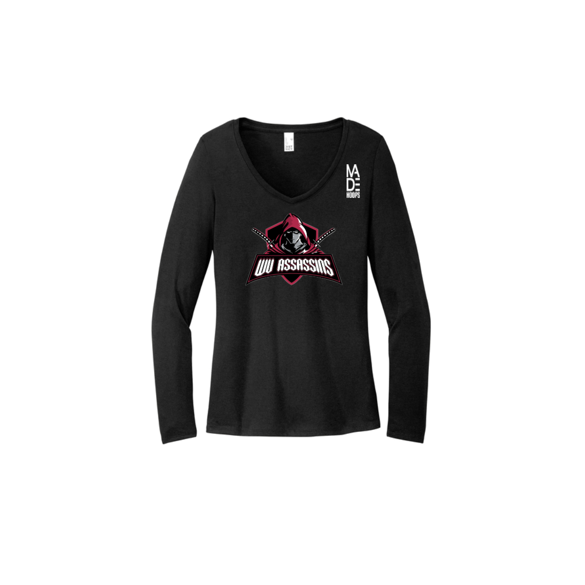 Women's Long Sleeve Tri-Blend V-Neck Tee