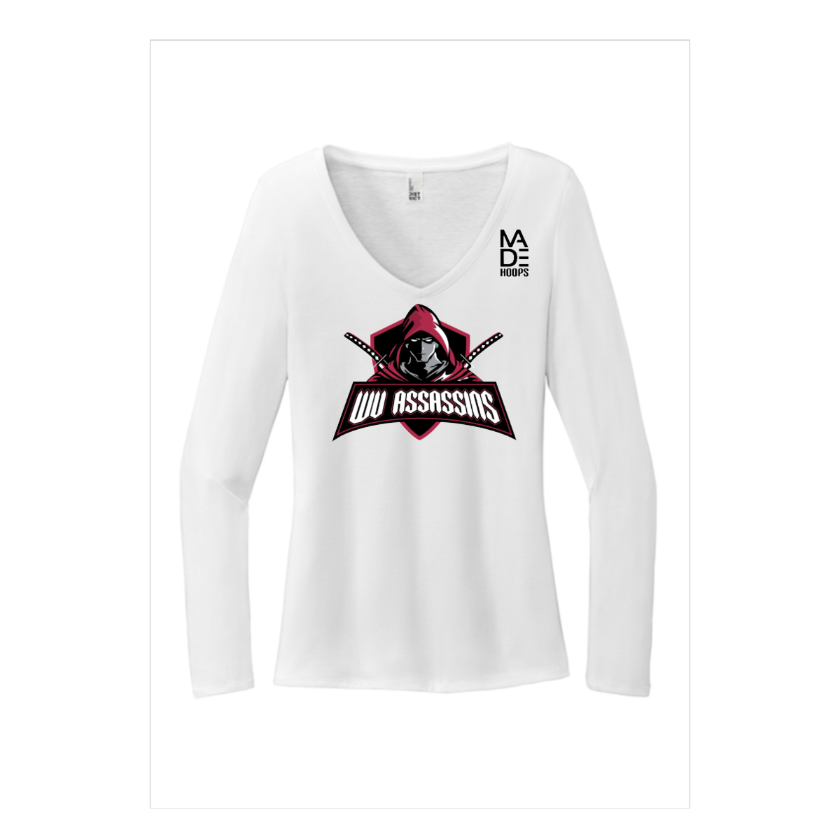 Women's Long Sleeve Tri-Blend V-Neck Tee