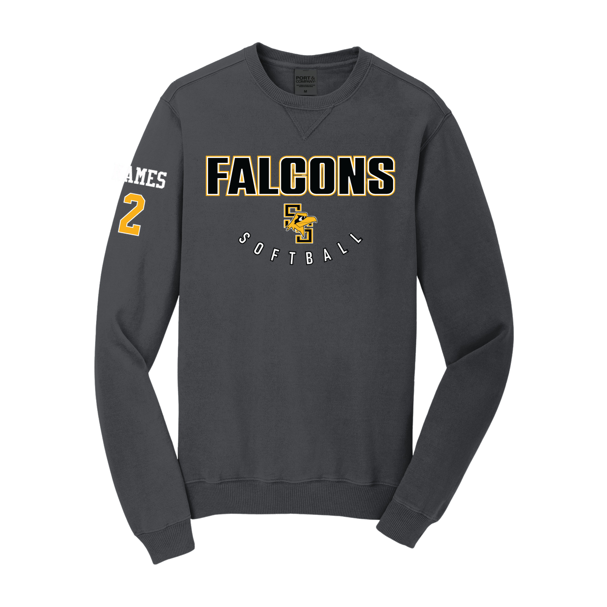 Port & Company Beach Wash Garment-Dyed Crewneck Sweatshirt