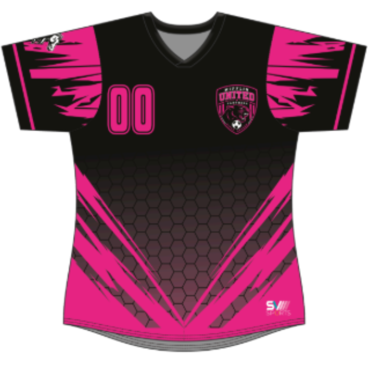 Semi-Fit Laker Neck Set Sleeve Jersey (Womens/Girls)