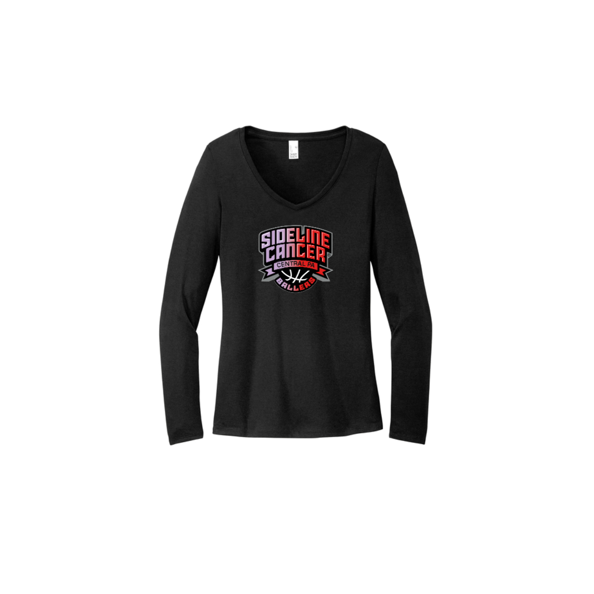Women's Long Sleeve Tri-Blend V-Neck Tee