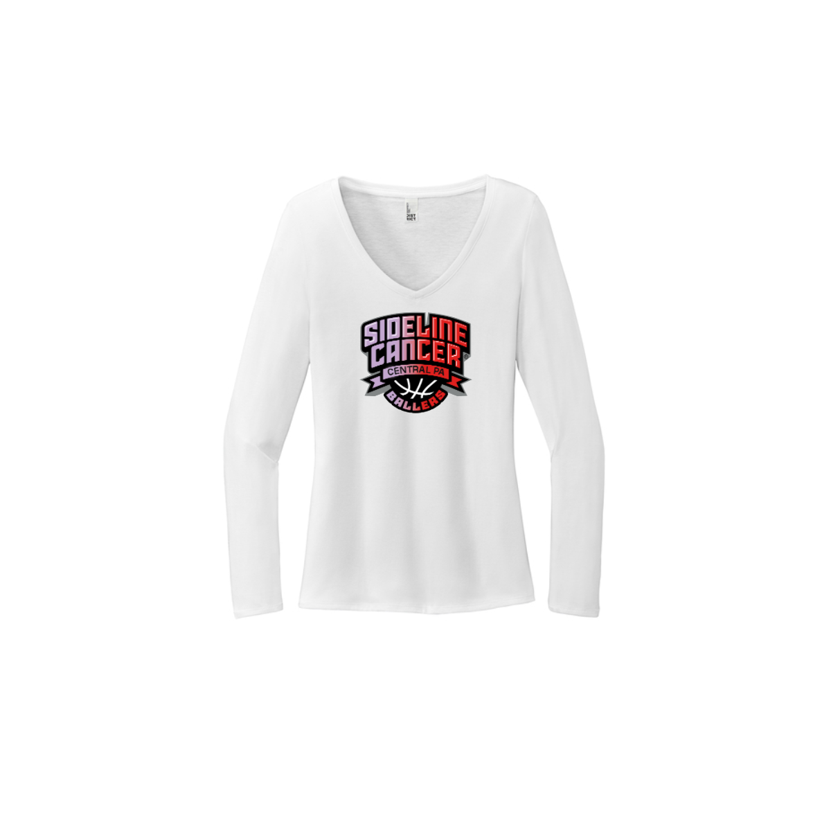 Women's Long Sleeve Tri-Blend V-Neck Tee