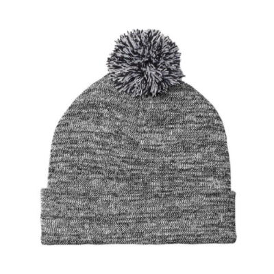 Heather Pom Pom Beanie