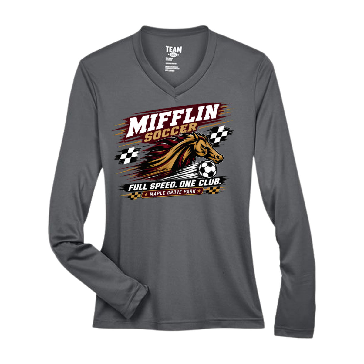 Women's Performance Long Sleeve Tee - MUSTANG