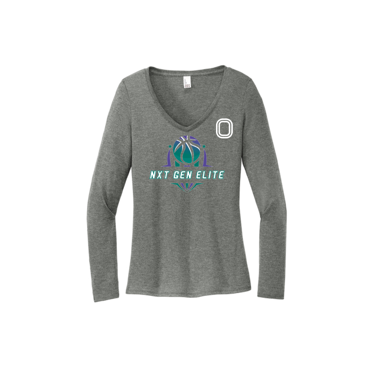 Women's Long Sleeve Tri-Blend V-Neck Tee