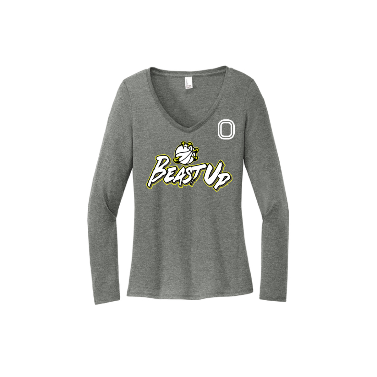 Women's Long Sleeve Tri-Blend V-Neck Tee