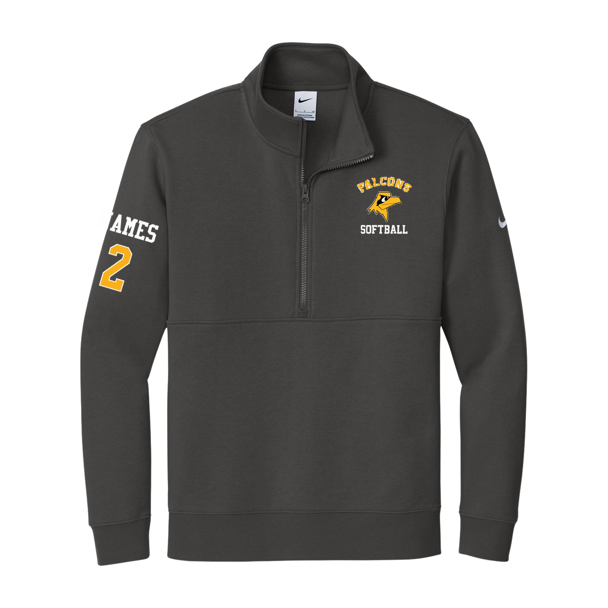 Nike Club Fleece Sleeve Swoosh 1/2-Zip