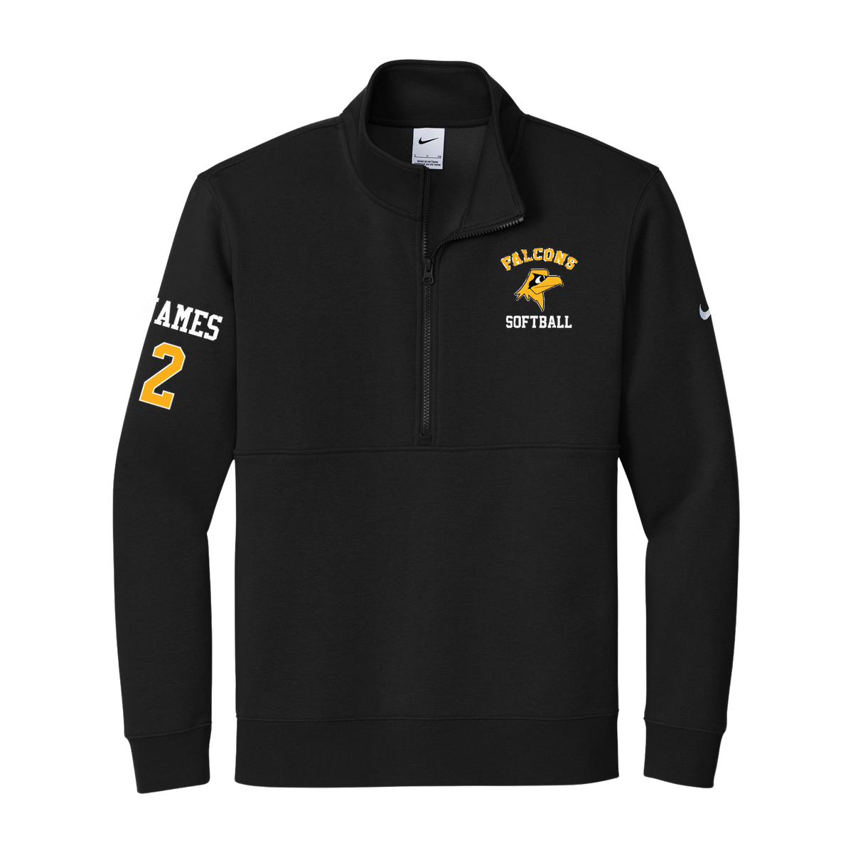 Nike Club Fleece Sleeve Swoosh 1/2-Zip