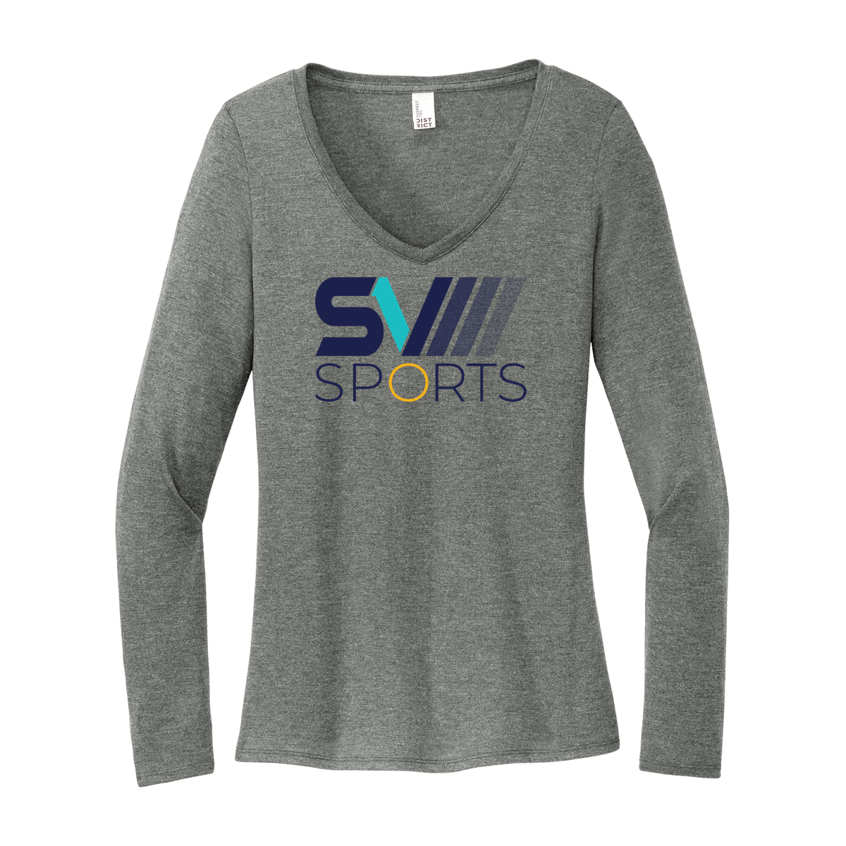 Women's Long Sleeve Tri-Blend V-Neck Tee