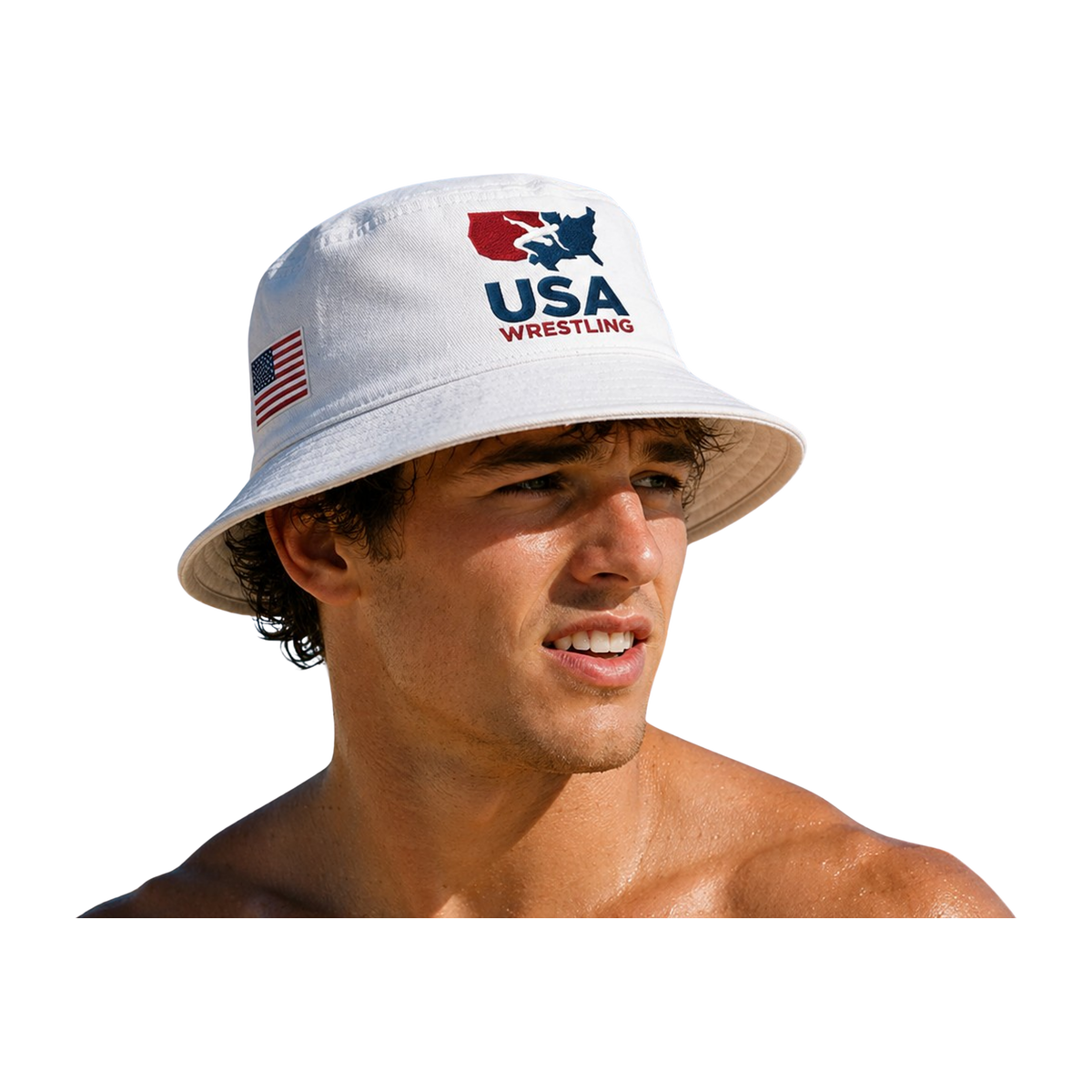 USA Beach Wrestling Bucket Hat